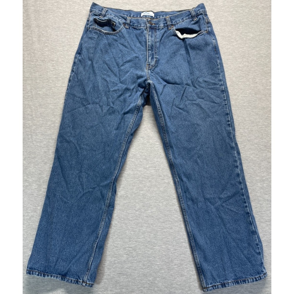 Blue Mountain Relaxed Fit Jeans Mens 40x32 (Fits 36x30) Blue Denim Straight Leg